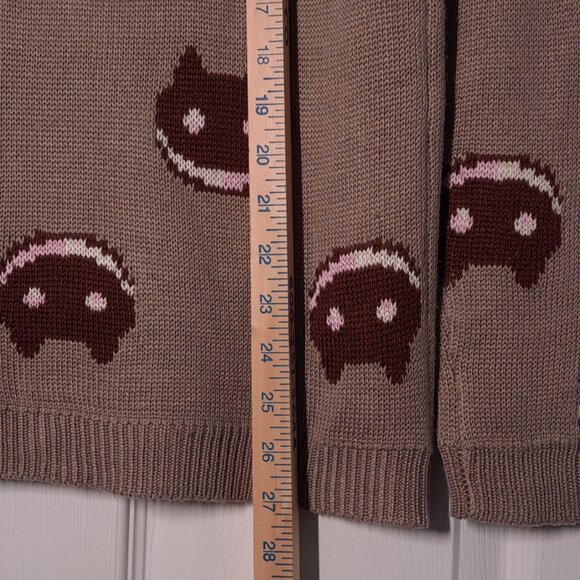 Steven Universe: Cookie Cat USED Women's Sweater (S, Tan, Cartoon Network) - Picture 4 of 7